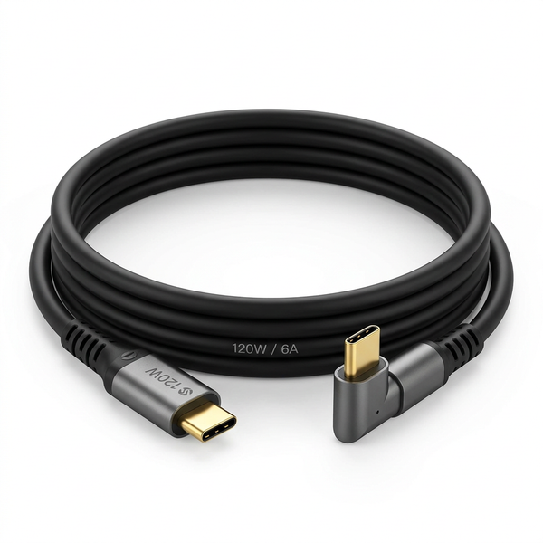 120W USB C to Type C Lead 6A Super Fast Charging Gaming Cable 180 Silicone 2M