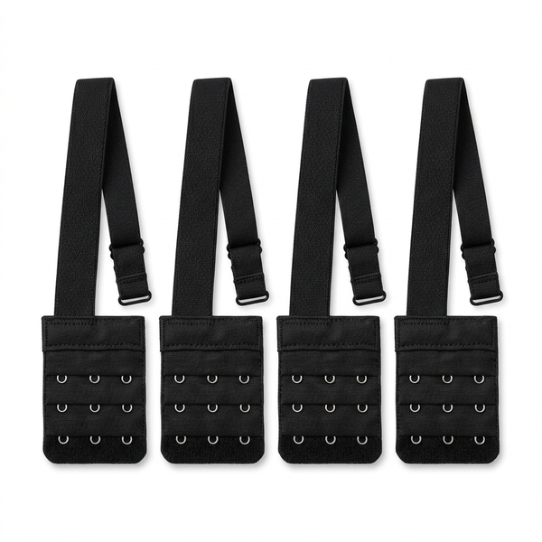 4Pcs Adjustable Bra Extender 3 Hooks with Elastic Underwear Strap Extension UK