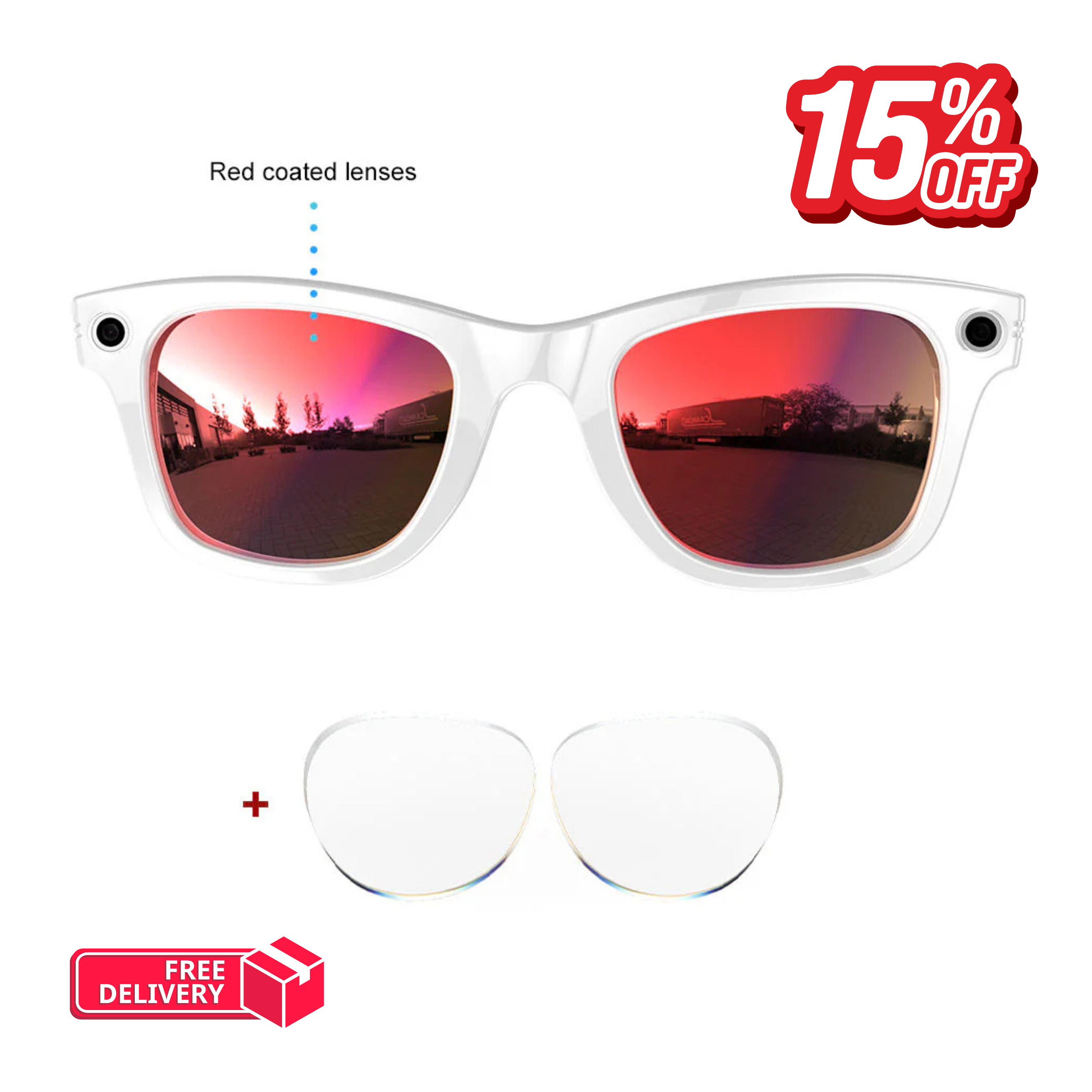 Vyno Camera AI Recognition & Translation Smart Glasses