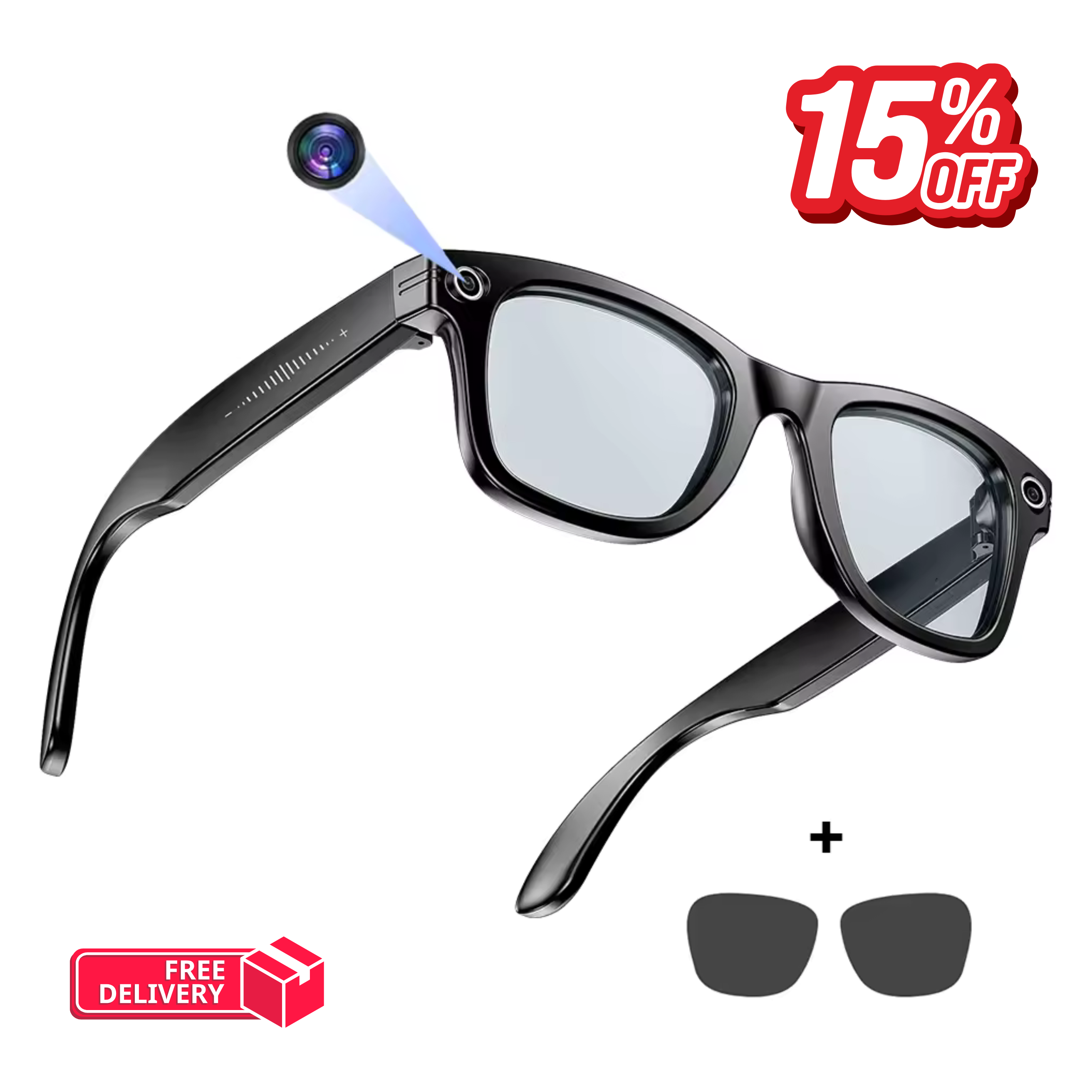 Vyno Camera AI Recognition & Translation Smart Glasses