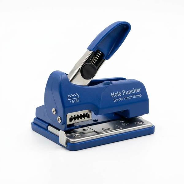 Hole Puncher Stamp Border Punch Stamp Shape Toothed Puncher Embosser Card Blue